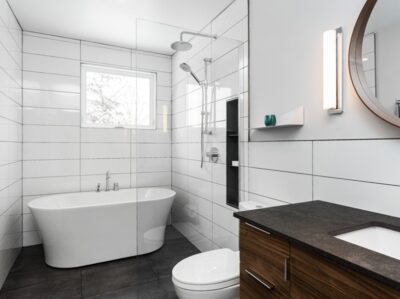 Combined tub and shower